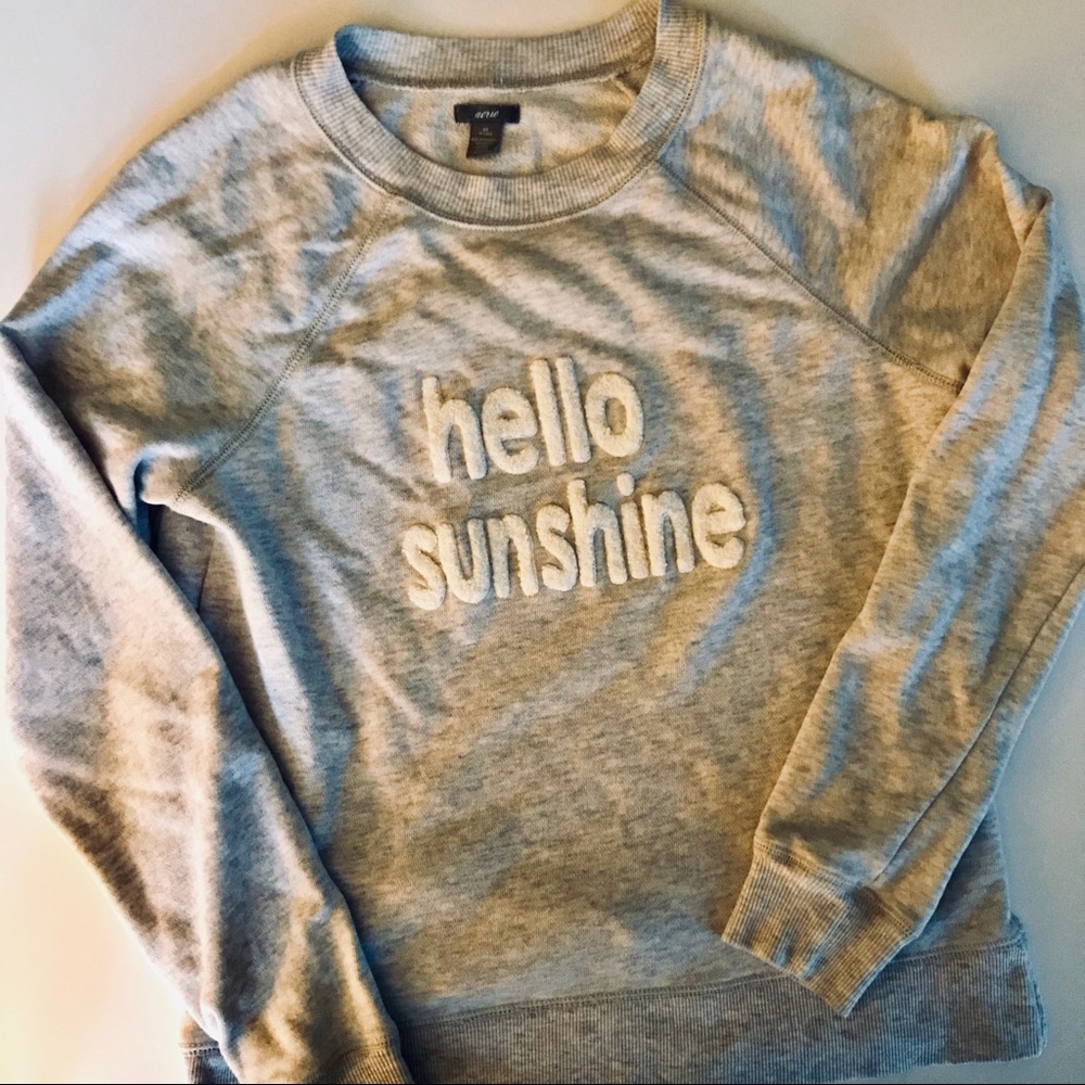 Aerie “Hello Sunshine” Grey Sweatshirt XS